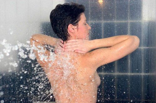 douche bain effort